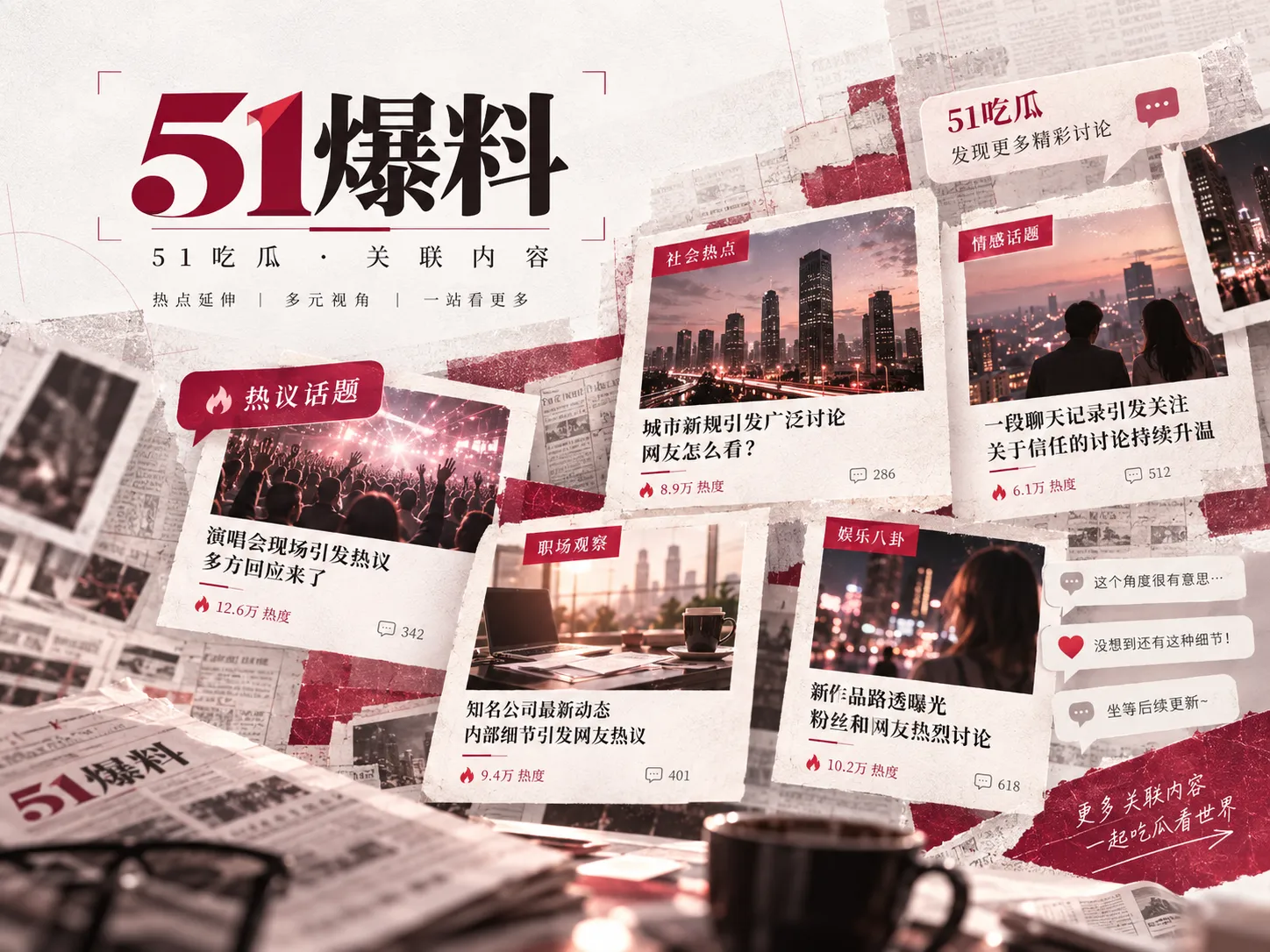 网络话题内容封面
